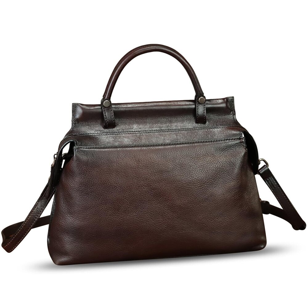 6192 Leather Handbag Retro Leather Crossbody Bag Pouch Vintage Handbag